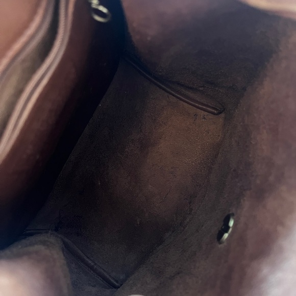 Vintage Coach 9791 British Tan/Brown Drawstring Backpack Daypack - Picture 7 of 7